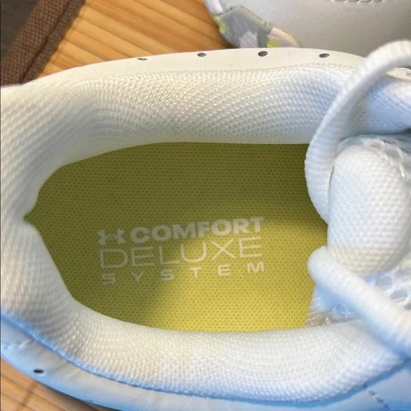 Under Armour White and Lime Athletic Shoes - Picture 6 of 8